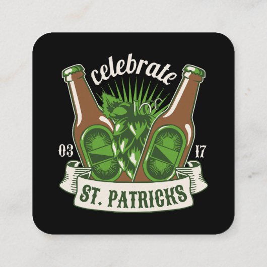 St patricks day スクエア名刺 (裏面)