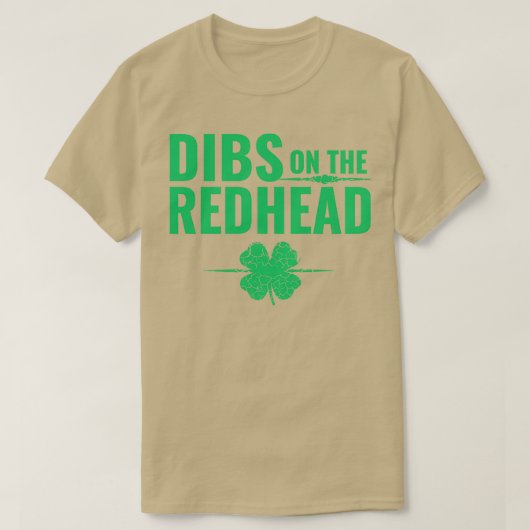 St patricks day・ディブス・オン・ザ・レッドヘッド tシャツ (デザイン正面)