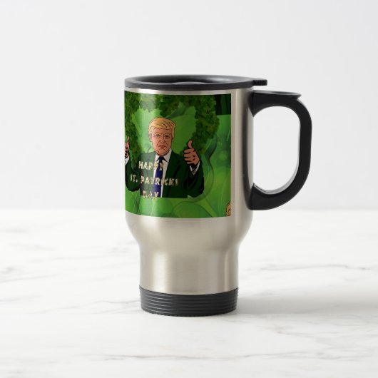 st patricks day・ドナルド・トランプ トラベルマグ (右)
