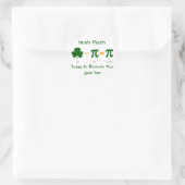 St patricks day&パイ日ステッカーラベル名タグ ラウンドシール (バッグ)