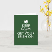 St patricks day·パロディ カード (黄色い花)