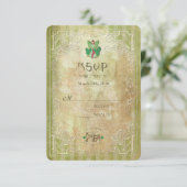 St.Patricks Day -パーティー招待状RSVP 出欠カード (スタンド正面)