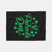St patricks day フリースブランケット (正面(横))