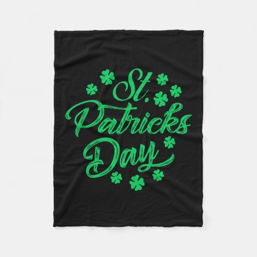 St patricks day フリースブランケット (正面)