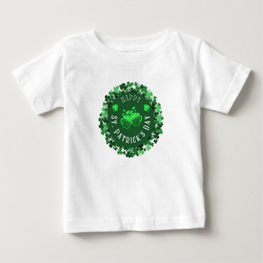 St patricks day ベビーTシャツ (正面)