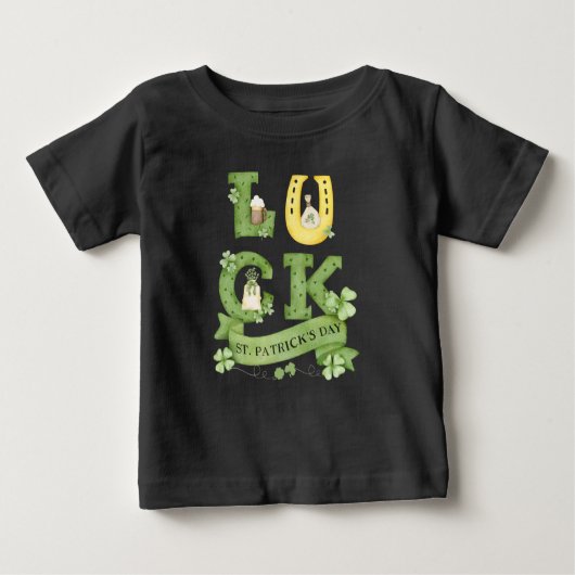 St patricks day ベビーTシャツ (正面)