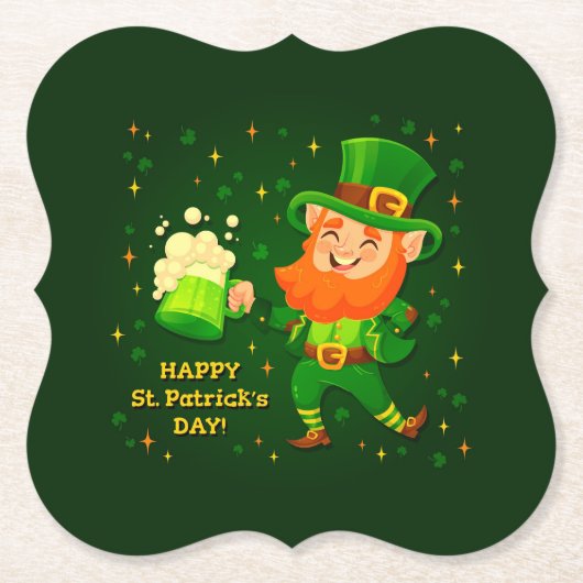 St Patrick's Day ペーパーコースター (正面)