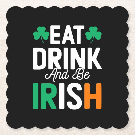 St Patrick's Day ペーパーコースター (正面)