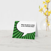 st patricks day・ボース・ジョーク カード (黄色い花)