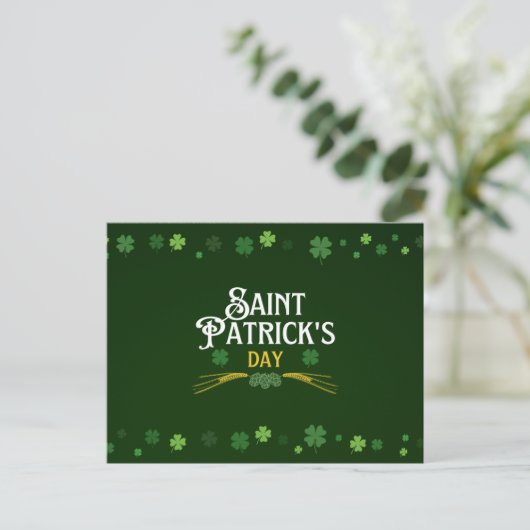 St patricks day ポストカード (スタンド正面)