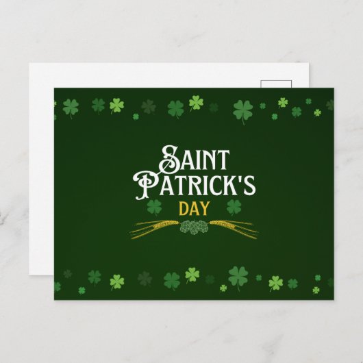 St patricks day ポストカード (正面/裏面)