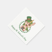 St patricks day・ユニコーン スタンダードカクテルナプキン (角)