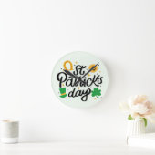 st patricks day ラウンド壁時計 (ホーム)