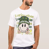 St patricks day、ラッキービベス tシャツ (正面)