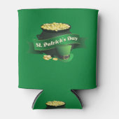 St patricks day・レプレシャンの金ゴールドポット 缶クーラー (正面)