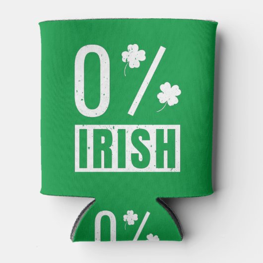 St Patrick's Day 0% Irish Four Leaf Clover 缶クーラー (正面)