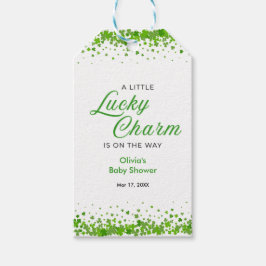 St Patrick's Day A Little Lucky Charm Baby Shower  ギフトタグ