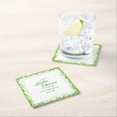 St Patrick's Day A Little Lucky Charm Baby Shower スクエアペーパーコースター (インサイチュ)