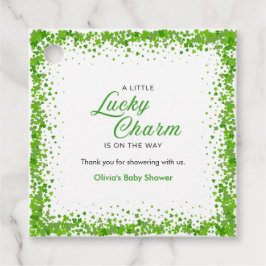 St Patrick's Day A Little Lucky Charm Baby Shower  フェイバータグ