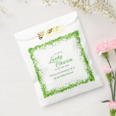 St Patrick's Day A Little Lucky Charm Baby Shower フェイバーバッグ (封をした状態)