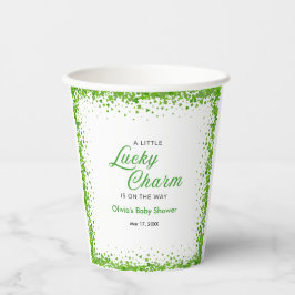 St Patrick's Day A Little Lucky Charm Baby Shower  紙コップ