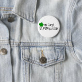St patricks day Babys最初St. Patricks日 缶バッジ (インサイチュ)