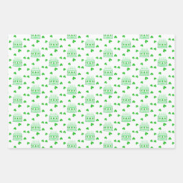 St Patrick's Day Birthday  ラッピングペーパーシート
