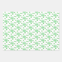 St Patrick's Day Birthday  ラッピングペーパーシート