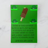 ST Patrick's Day  Birthday Cake Card カード (内部)