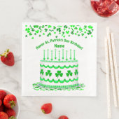 St Patrick's Day Birthday Cake Custom Candles (インサイチュ)