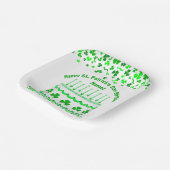 St Patrick's Day Birthday Cake Custom Candles ペーパープレート (傾斜あり)