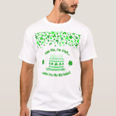 St Patrick's Day Birthday Cake Custom Candles Tシャツ (正面)