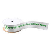 St Patrick's Day Birthday Personalized Name サテンリボン (リール)