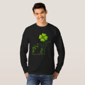 St Patricks Day Black Cat My Lucky Charm Shamrock Tシャツ (正面フル)