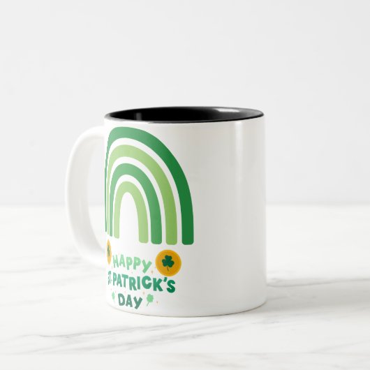 St. Patrick's Day Blessing Mug ツートーンマグカップ (正面左)