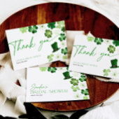St. Patricks Day Bridal Shower Thank You サンキューカード