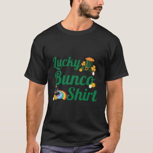 St Patrick'S Day Bunco Lucky Bunco Dice Tシャツ (正面)