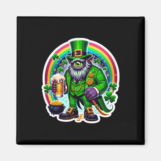 St Patrick's Day Bylor Of The Evil Eye Irish Demon マグネット (正面)