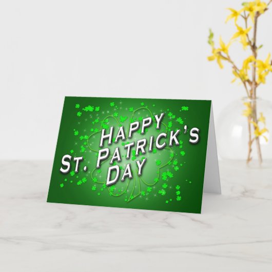 St. Patricks Day Card （John David Henkel著） カード (黄色い花)