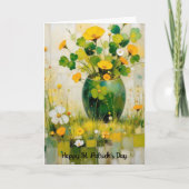 St. Patrick's Day Card with Green Vase カード (正面)