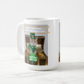 St Patrick's Day Cat Humor  コーヒーマグカップ (正面左)