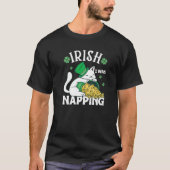 St. Patricks Day Cat i was napping Premium Tシャツ (正面)