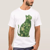 St. Patrick's Day Cat's Shirt, Irish Cat  Tシャツ (正面)