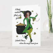 ST Patrick's Day Cauldron of Gold card カード (正面)