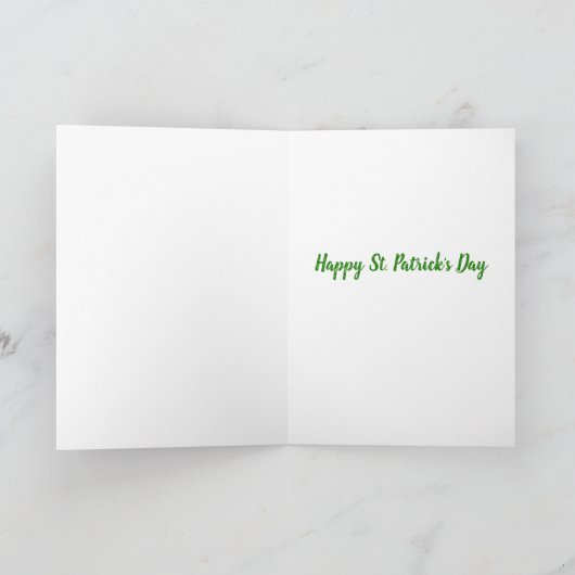 ST Patrick's Day Cauldron of Gold card カード (内部)