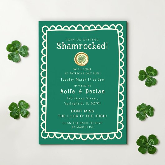 St Patricks day celebration invite  招待状