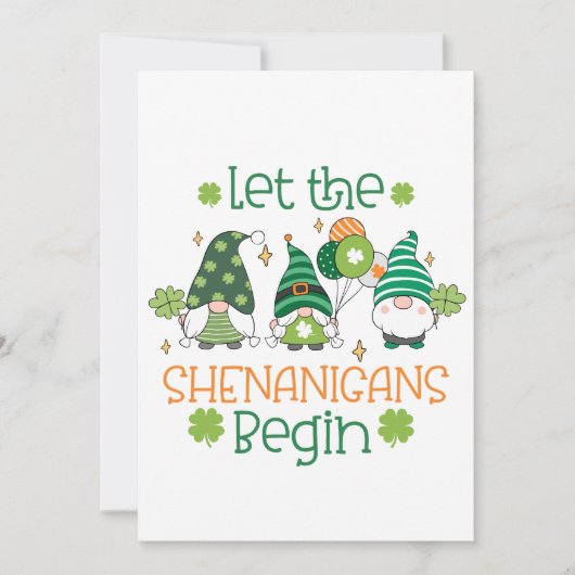 St Patricks Day Celebration Party 招待状 (正面)