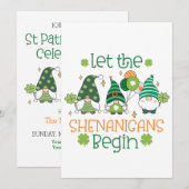 St Patricks Day Celebration Party 招待状 (正面/裏面)