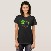 St Patricks Day Clover Autism Funny Autism Awarene Tシャツ (正面フル)