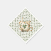  St Patrick's Day Clover Tea Pot スタンダードカクテルナプキン (角)